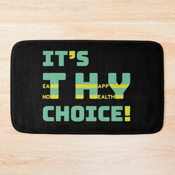 Item preview, It's Thy Choice! Eat Happy Not Healthy - funny Gifts for free happy people designed and sold by HiddenDimensi0n.