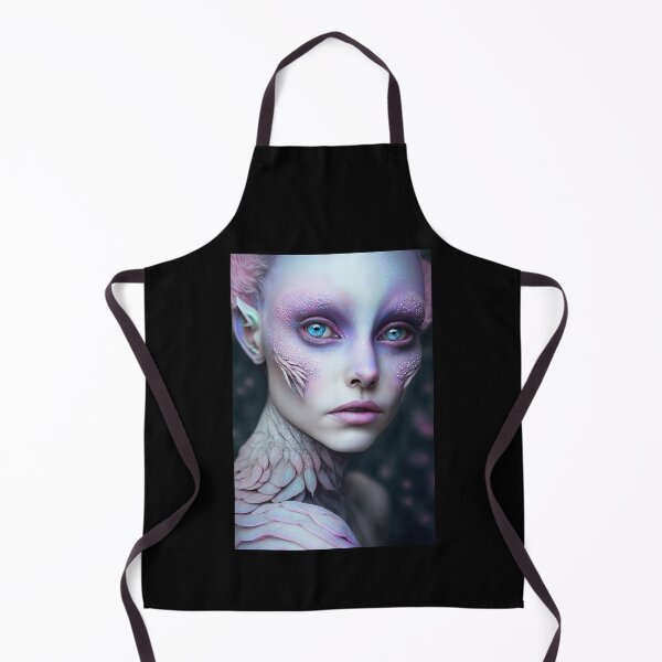 Item preview, Modern Pink Alien Female, Blue Eyes with Scales designed and sold by LovelaceVisuals.