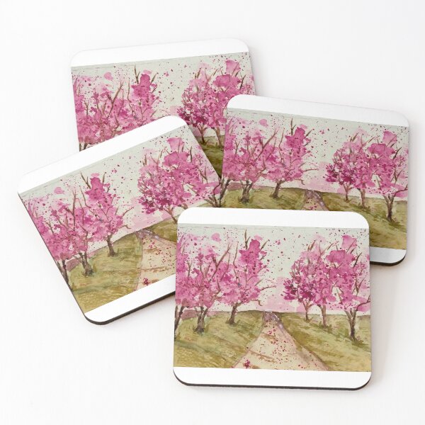 Item preview, Cherry blossom trees designed and sold by watercolorsLiz.