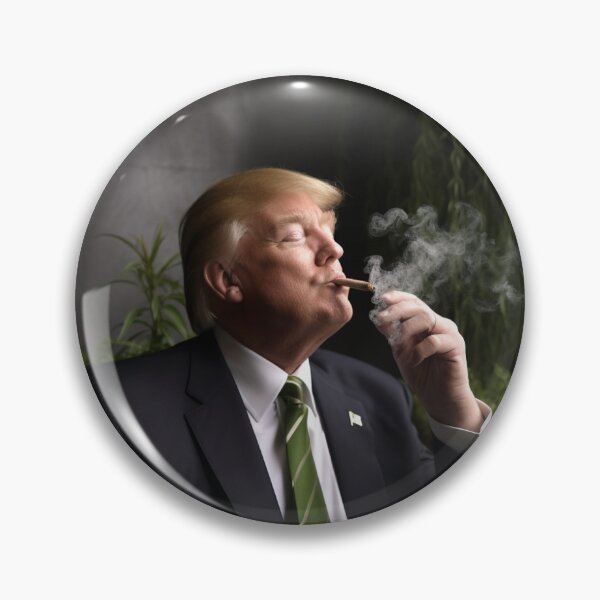 Item preview, Trump smoking a blunt designed and sold by CleanGraphics.
