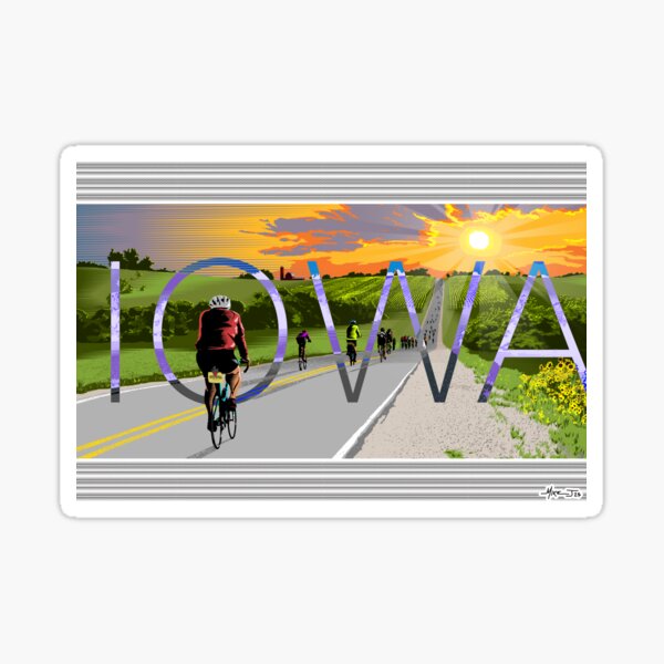 Item preview, Cycling In Iowa designed and sold by AdiaLab.