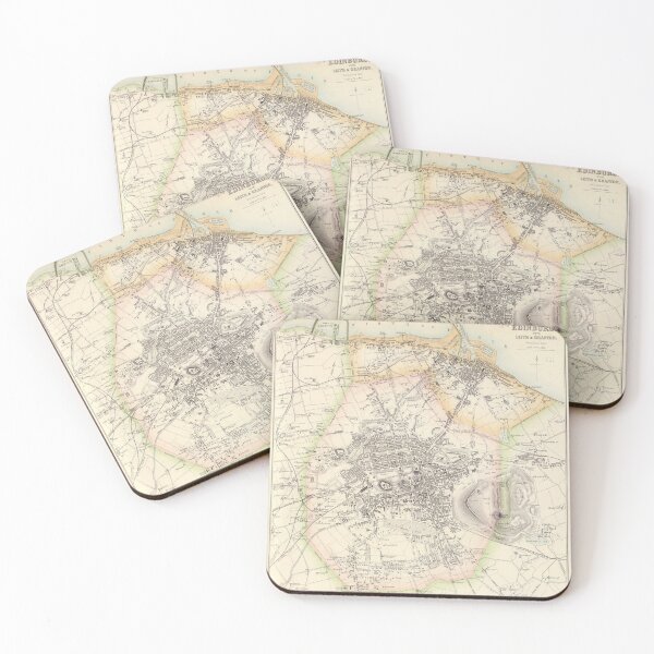 Item preview, Vintage Map of Edinburgh Scotland (1872) designed and sold by BravuraMedia.