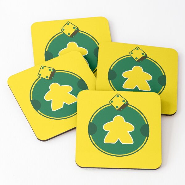 Item preview, YELLOW MEEPLE WITH DICE designed and sold by csalvati77.