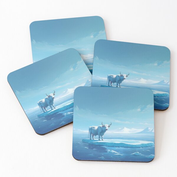 Item preview, cow on the ice designed and sold by hhh-art.
