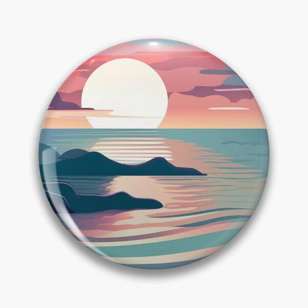 Item preview, Dreamy Sunset in Teal and Coral designed and sold by rcwm.