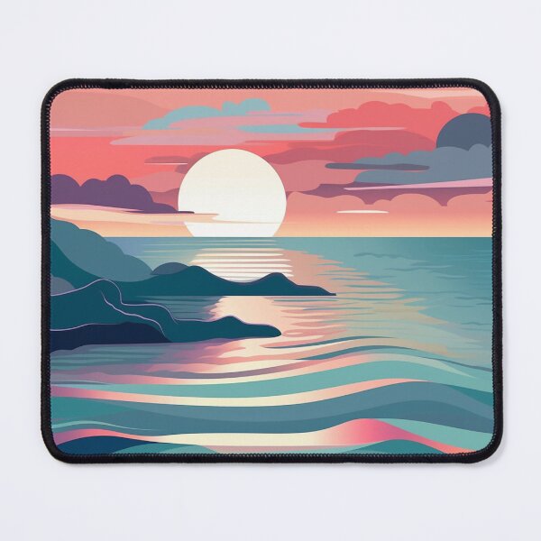 Item preview, Dreamy Sunset in Teal and Coral designed and sold by rcwm.