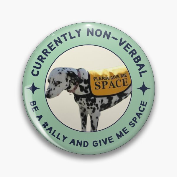 Item preview, Autism Non-Verbal Button designed and sold by DesignbyArianna.