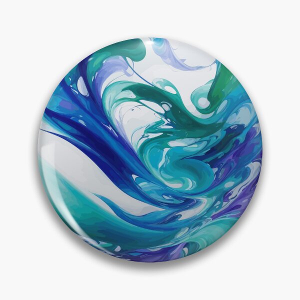 Item preview, Enigmatic Elixir 1: A mesmerizing fusion of blue, purple, and green in a swirling symphony of abstract allure. designed and sold by Nustudios.