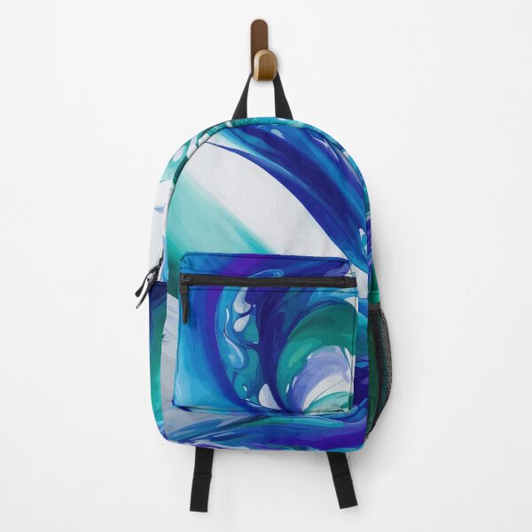 Item preview, Enigmatic Elixir 1: A mesmerizing fusion of blue, purple, and green in a swirling symphony of abstract allure. designed and sold by Nustudios.