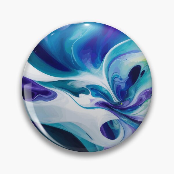 Item preview, Enigmatic Elixir 2: A mesmerizing fusion of blue, purple, and green in a swirling symphony of abstract allure. designed and sold by Nustudios.