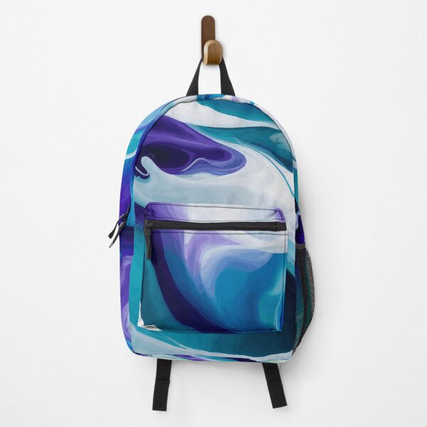 Item preview, Enigmatic Elixir 2: A mesmerizing fusion of blue, purple, and green in a swirling symphony of abstract allure. designed and sold by Nustudios.