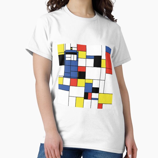 Item preview, 'Modern art!' blue police box Mondrian designed and sold by artigail.