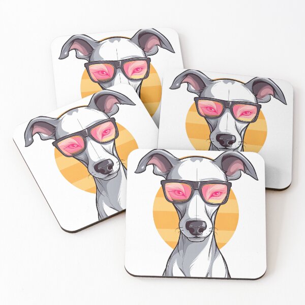 Item preview, Chic and Charming: Cute Whippet with Sunglasses - Professional Vector designed and sold by foxxyapparel.