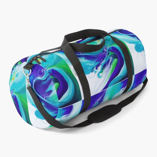 Item preview, Enigmatic Elixir 6: A mesmerizing fusion of blue, purple, and green in a swirling symphony of abstract allure. designed and sold by Nustudios.