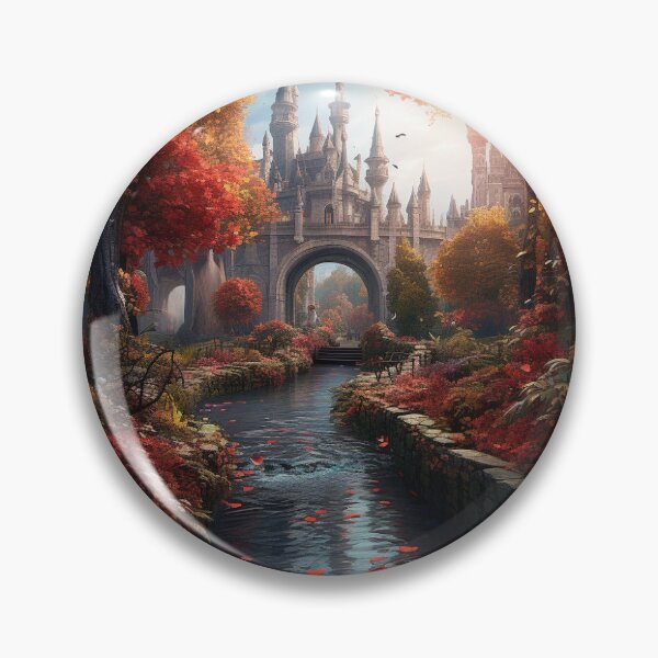 Item preview, Fantasy Art: Castle in Enchanted Wood designed and sold by Luna-Art-Design.