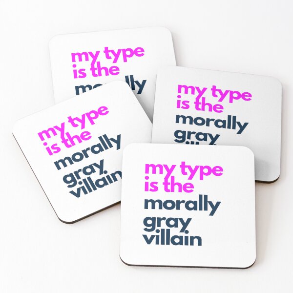 Item preview, My type is the morally gray villain 2 designed and sold by ellosmedicenale.