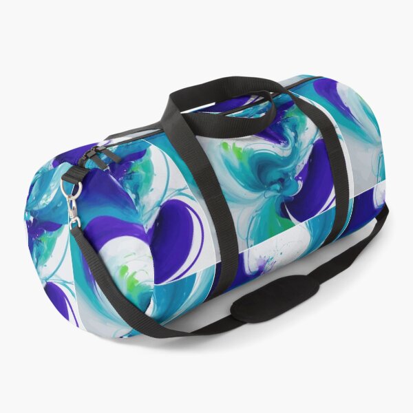 Item preview, Enigmatic Elixir 8: A mesmerizing fusion of blue, purple, and green in a swirling symphony of abstract allure. designed and sold by Nustudios.