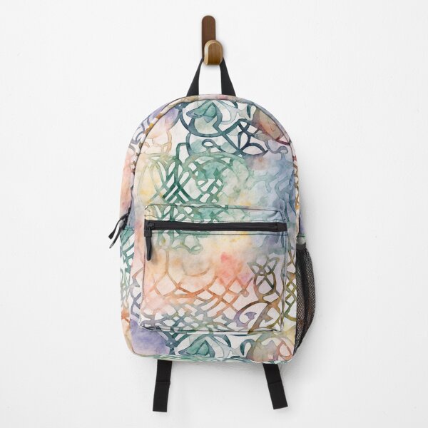 Item preview, "Celtic Dreamscape" - Fluid Watercolor Celtic Knotwork Design with Ethereal Mixed Media Style designed and sold by stateofhuman.