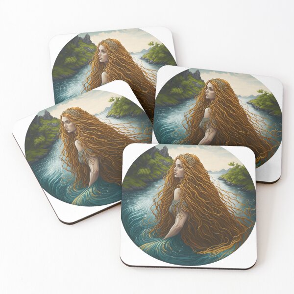 Item preview, Celtic fairy Gwragged Annwn, maiden of the lake. designed and sold by Náiade's  Room.