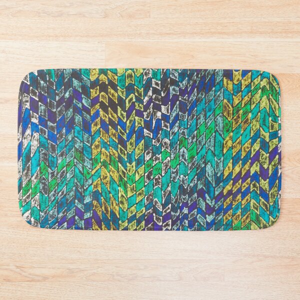 Item preview, Geometric Impressions Blueberry Mint designed and sold by Sarah Kurdila.