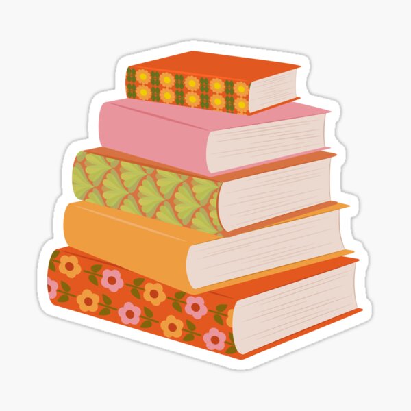 Ali Hazelwood book stack Sticker for Sale by PaintedByJamie in