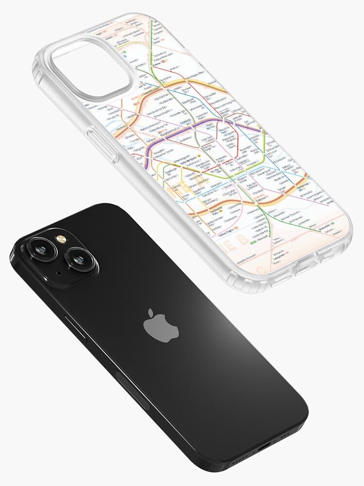Thumbnail 2 of 5, iPhone Case, New Berlin rapid transit route map (April 21, 2023) designed and sold by Pasha Omelekhin.