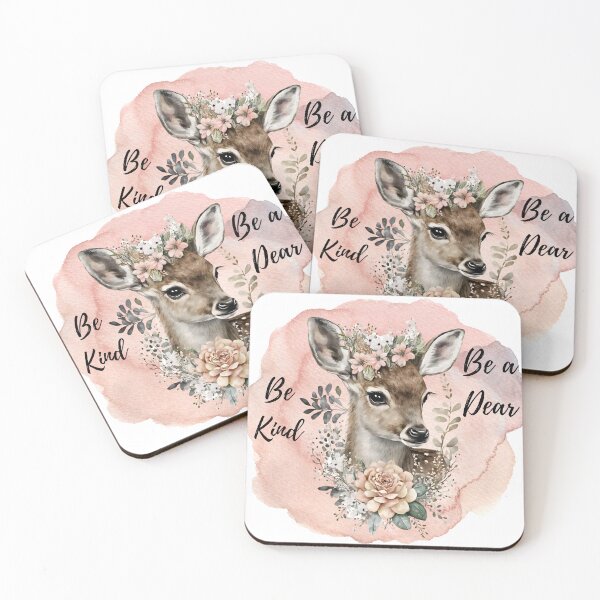 Item preview, Be kind, Be kind be a dear, Cute deer quote, inspirational quote designed and sold by Janetlousart.