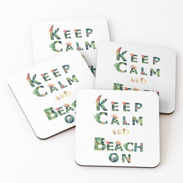 Item preview, Keep Calm and Beach On - Inspirational Beach Quote designed and sold by Heartee.