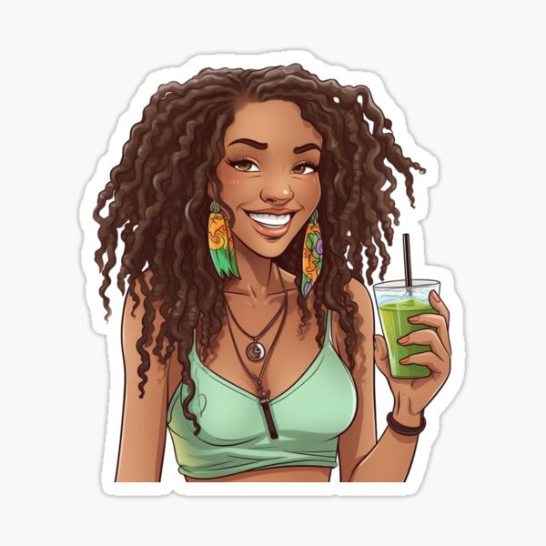 Artikel-Vorschau von Schöne Frau mit Locs, designt und verkauft von StickyBandoz.