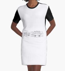 Pedals Graphic T-Shirt Dress