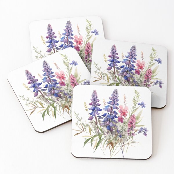 Artikelvorschau, Wildblumen-Aquarell entworfen und verkauft von tropicaltee.