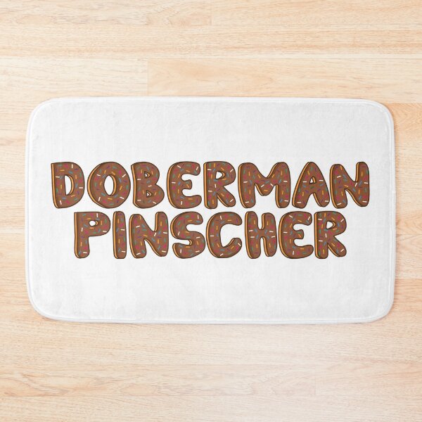 Item preview, Doberman Pinscher text Shaped Like Chocolate Donuts  designed and sold by DonutsWords.