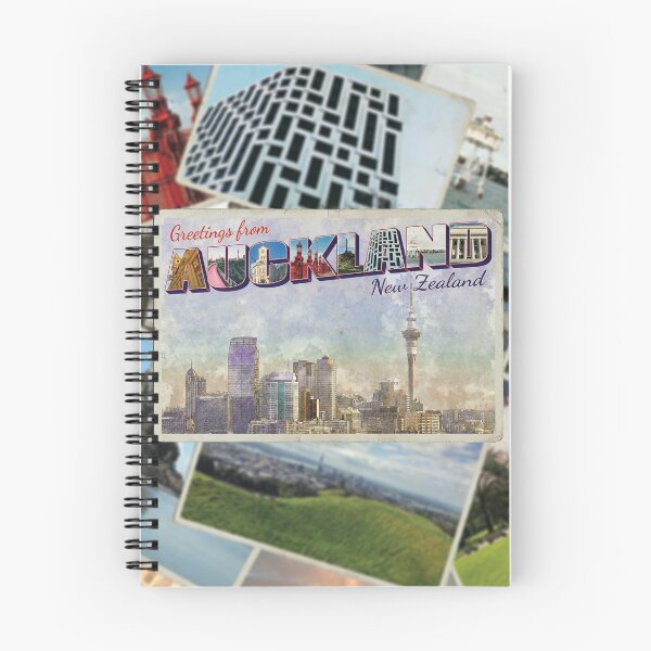 Item preview, Greetings from Auckland in New Zealand Vintage style retro souvenir designed and sold by DeveloperProp0.