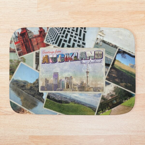 Item preview, Greetings from Auckland in New Zealand Vintage style retro souvenir designed and sold by DeveloperProp0.