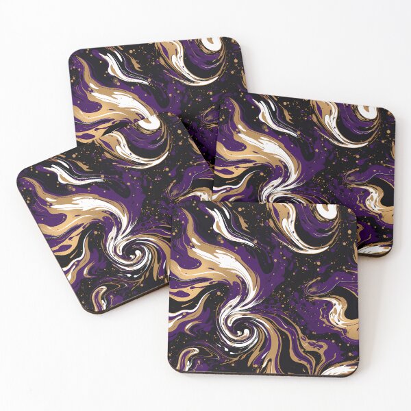 Item preview, Marble design in purple and gold designed and sold by Nosy is Everything.