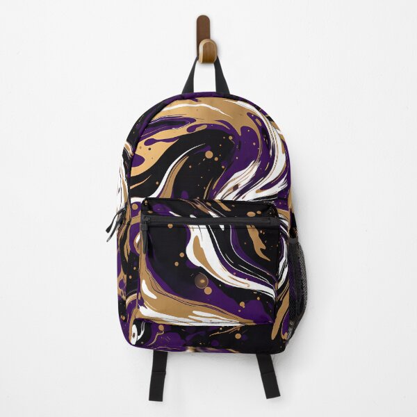 Aperçu de l'œuvre Design en marbre violet et or créée et vendue par Nosy is Everything.