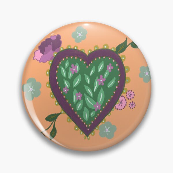 Item preview, Vintage style sweet heart pattern with florals  designed and sold by LynseysArtShop.
