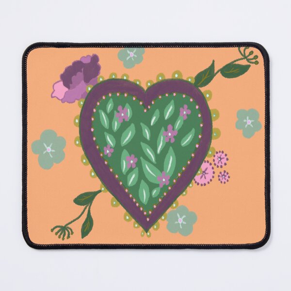 Item preview, Vintage style sweet heart pattern with florals designed and sold by LynseysArtShop.