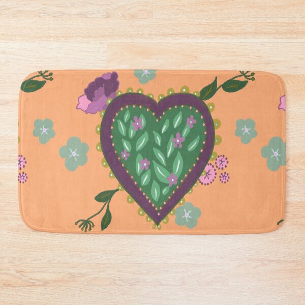 Item preview, Vintage style sweet heart pattern with florals  designed and sold by LynseysArtShop.
