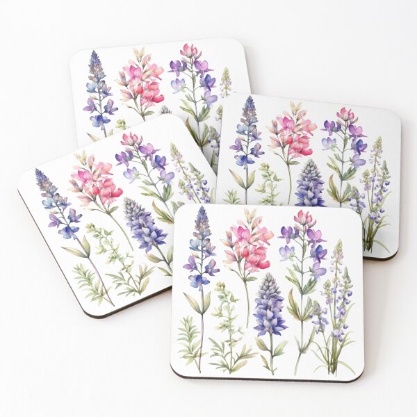 Artikelvorschau, Wildblumen-Aquarell entworfen und verkauft von tropicaltee.