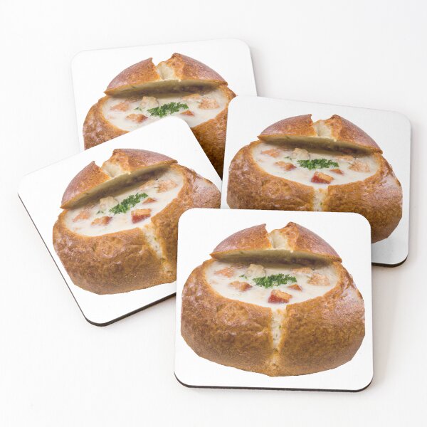 Item preview, Tazón de pan de sopa de almejas de Nueva Inglaterra designed and sold by BravuraMedia.