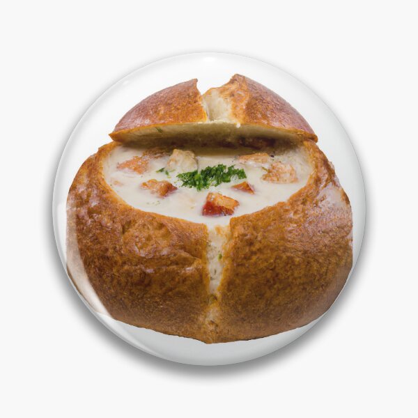 Artikelvorschau, New England Muschelsuppe-Brotschüssel entworfen und verkauft von BravuraMedia.