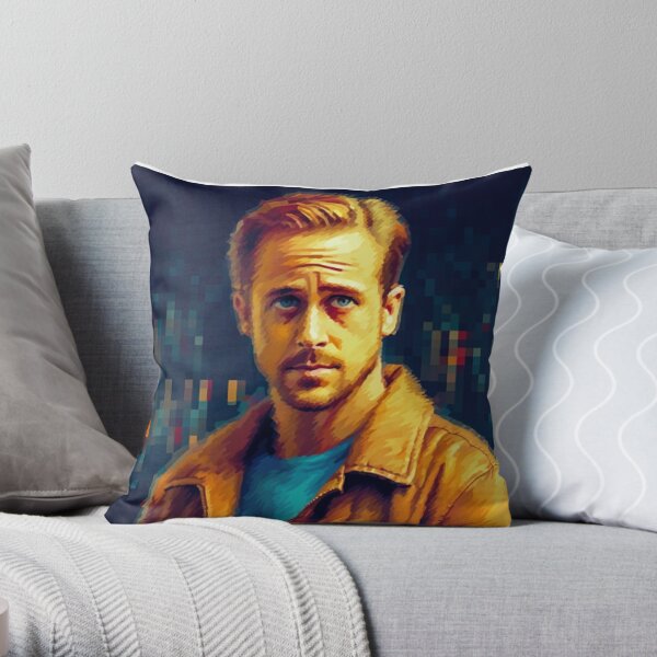 Ryan Gosling Face Throw Pillow III White Mug 11oz Ceramic Tea Cup Coffee Mug  Friends Birthday Gift Ryan Gosling Gosling Ryan Rya