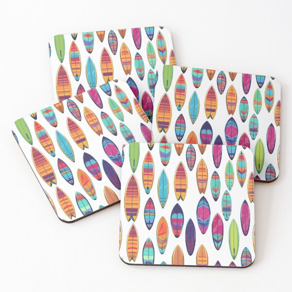 Item preview, Colorful surfboard Pattern designed and sold by PrintAlchemist.