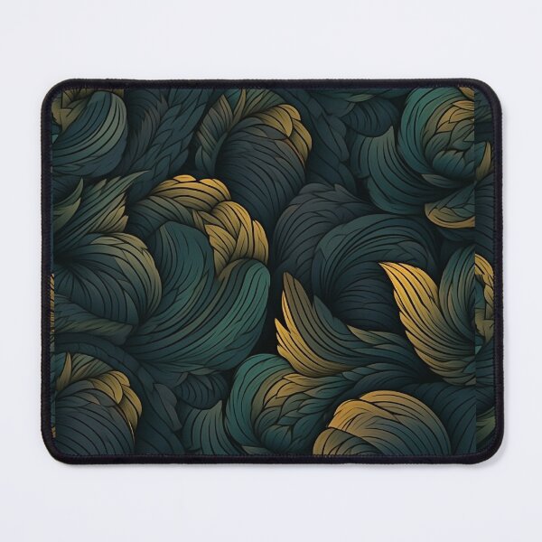 Item preview, Low contrast dark mode leaf patterned background designed and sold by StrongSouls.