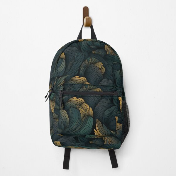 Item preview, Low contrast dark mode leaf patterned background designed and sold by StrongSouls.