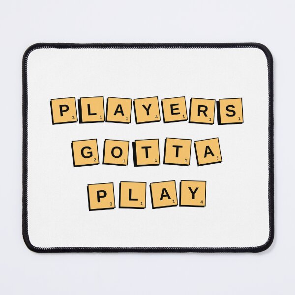 Item preview, Players gotta play - scrabble tiles designed and sold by Straya75.