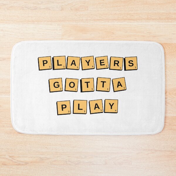 Item preview, Players gotta play - scrabble tiles designed and sold by Straya75.