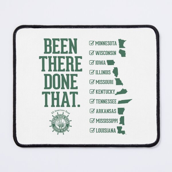 Item preview, Been There Done That - State Checklist - Green designed and sold by Great River Road Store.