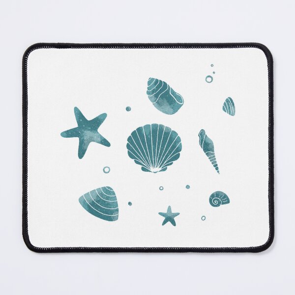 Item preview, Blue hand drawn seashells designed and sold by Aleksse.